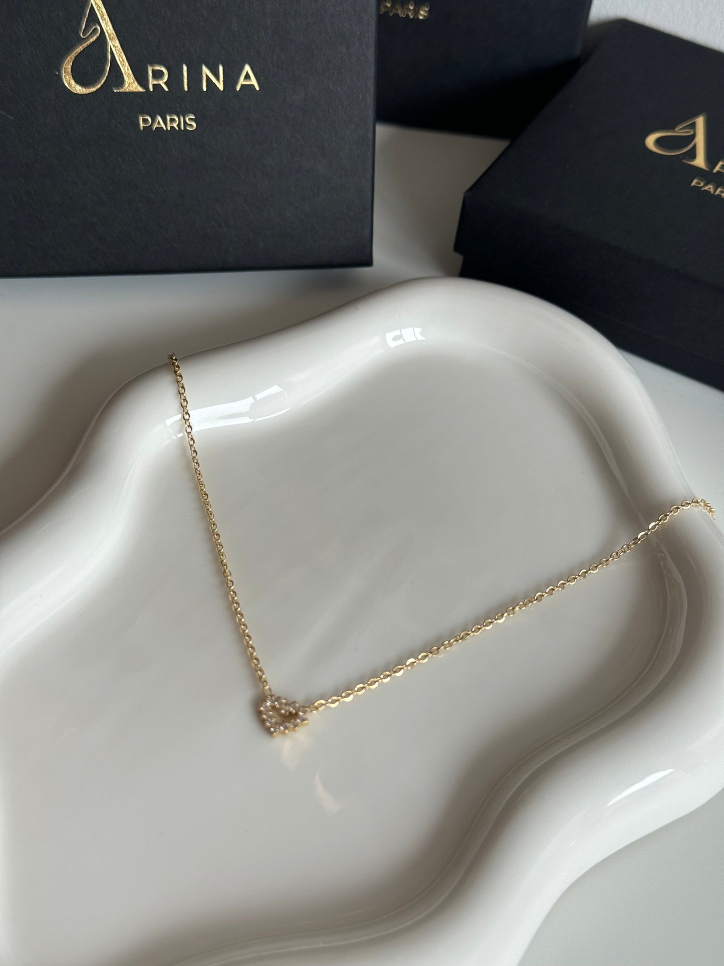 COLLIER BABY HEART DORÉ