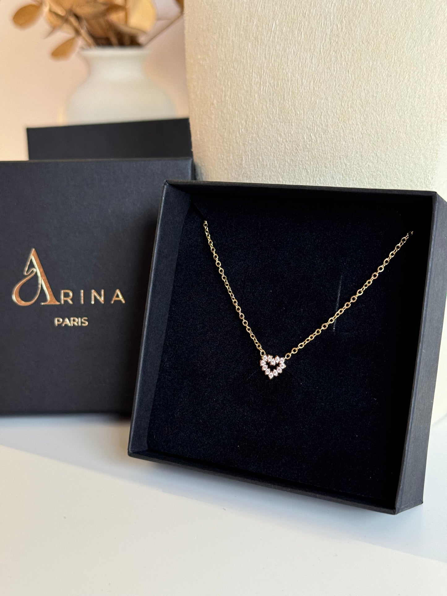 COLLIER BABY HEART DORÉ